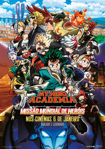 Poster de My Hero Academia: Missão Mundial de Heróis
