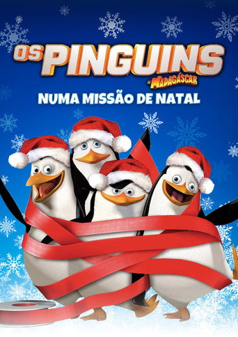 Poster de Os Pinguins de Madagascar em uma Missão de Natal