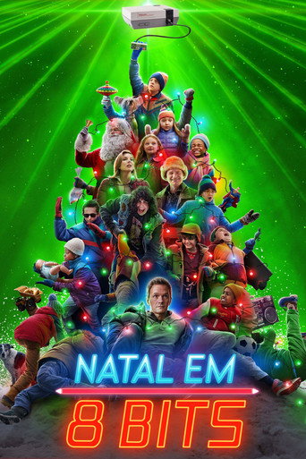Poster de Natal Em 8 Bits